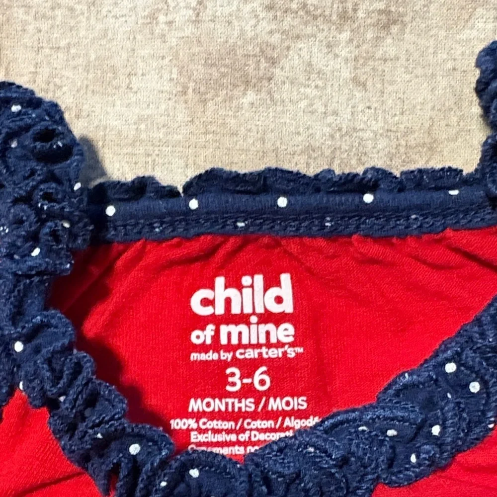 Carter's Red and Navy Baby Top